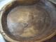 Vintage Round Old Hand Carved Made Wood Trencher Butter Or Dough Bowl Primitives photo 4