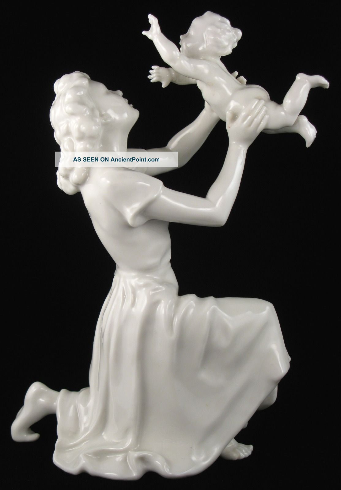 Vintage Hutschenreuther Porcelain Figurine,  Mother ' S Darling,  By Karl Tutter Figurines photo