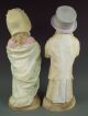 19c Antique Heubach German Bisque Piano Baby Boy Girl Pair Figurine Signed Figurines photo 8