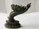 Lotus Finger Bronze Candle Holder/salver Decoration Moscot Statue Metalware photo 1