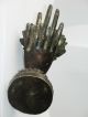 Lotus Finger Bronze Candle Holder/salver Decoration Moscot Statue Metalware photo 3