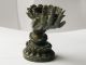 Lotus Finger Bronze Candle Holder/salver Decoration Moscot Statue Metalware photo 4