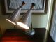 Wowzer Vintage Atomic Double Gooseneck Lamp,  Teak Finials? So Cool When Lit Lamps photo 6