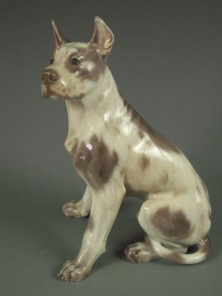 Dahl Jensen Copenhagen Porcelain Great Dane Dog Figurine 1128 Excellent photo