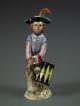 Antique Volkstedt German Porcelain Monkey Band Drum Player Dresden Figurine Figurines photo 7