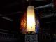 Vintage Stained Glass Mid Century Eames Era Modern Hanging Swag Slag Lamp Lamps photo 11