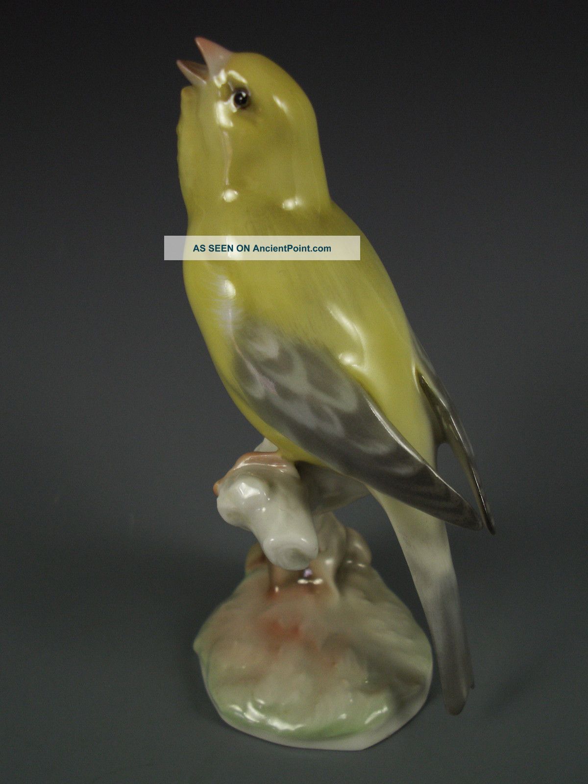 Antique Hutschenreuther German Porcelain Yellow Bird Figurine Figurines photo