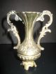 Pair Of Antique Italian Solid Brass Vase Metalware photo 4