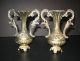 Pair Of Antique Italian Solid Brass Vase Metalware photo 7
