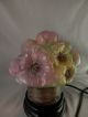 Vintage Consolidated Puffy Rose Floral Lamp Fine Condition 8 Inch Lamps photo 1