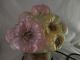 Vintage Consolidated Puffy Rose Floral Lamp Fine Condition 8 Inch Lamps photo 2