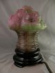 Vintage Consolidated Puffy Rose Floral Lamp Fine Condition 8 Inch Lamps photo 8