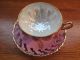 Antique Porcelain Footed Tea Cup And Saucer Excellent Cups & Saucers photo 4