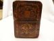 Rare Antique Victorian Walnut Burl Marquetry Playing Card Box Mid 19th Century Boxes photo 1