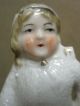Antique German Porcelain Children On Sleds Vintage Boy & Girl Figures Figurines photo 7