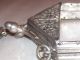 Antique Victorian Metal Mesh Purse Clasp Frame Chain Handle Art Nouveau Change Metalware photo 10