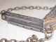 Antique Victorian Metal Mesh Purse Clasp Frame Chain Handle Art Nouveau Change Metalware photo 5
