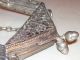 Antique Victorian Metal Mesh Purse Clasp Frame Chain Handle Art Nouveau Change Metalware photo 6