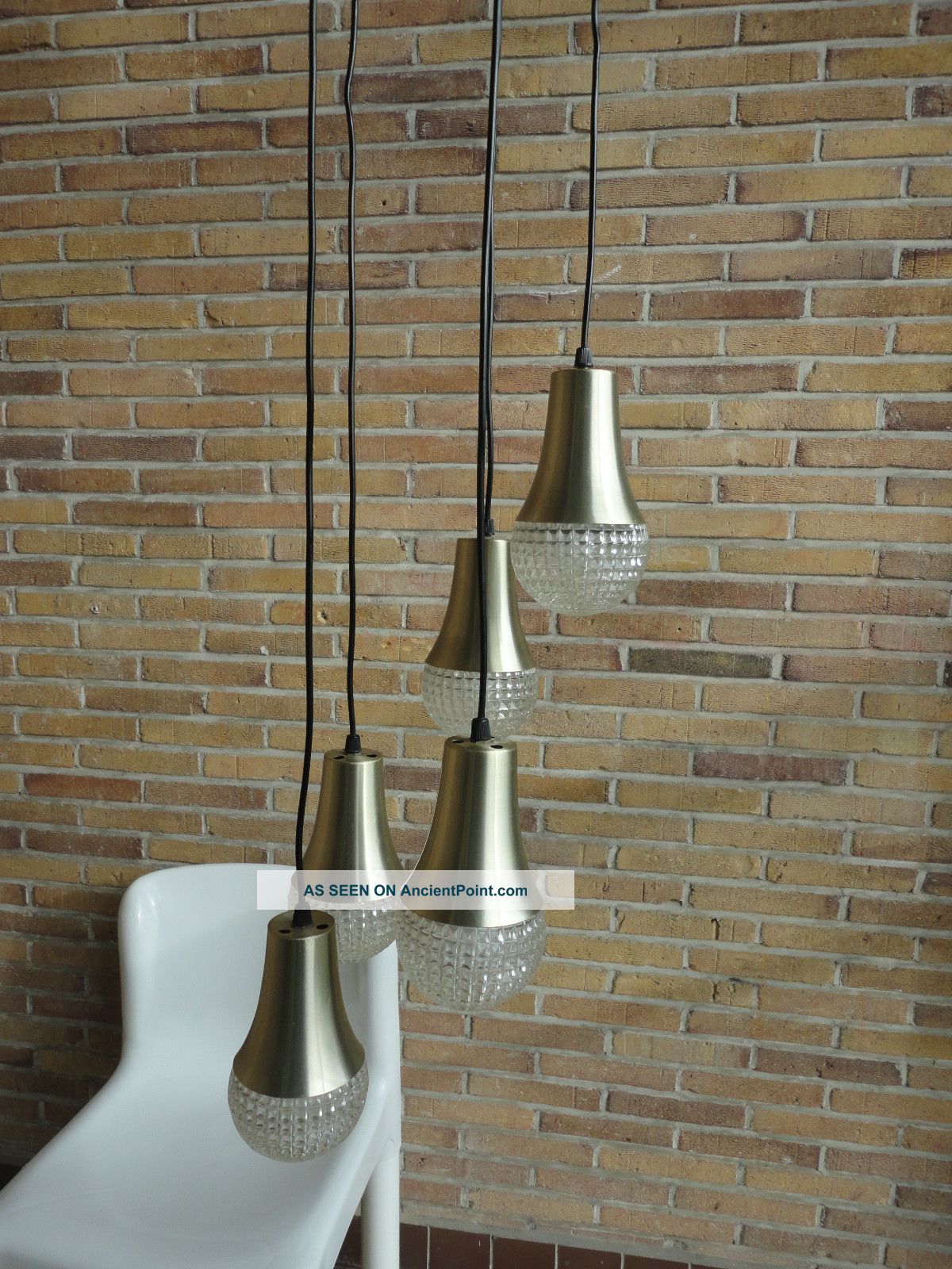 60’s/70’s Midcentury Modern Danish Hanging Lamp,  Guzzini Stilnovo Panton Era Mid-Century Modernism photo