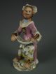 Antique Volkstedt German Porcelain Monkey Band Lady Singer Dresden Figurine Figurines photo 1