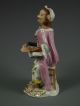 Antique Volkstedt German Porcelain Monkey Band Lady Singer Dresden Figurine Figurines photo 2