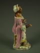 Antique Volkstedt German Porcelain Monkey Band Lady Singer Dresden Figurine Figurines photo 4