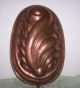 Large Victorian Copper Jello Ice Cream Mold Oval Naturalist Shape Hand Hammered Metalware photo 7
