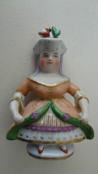 Staffordshire Porcelain Woman Figurine photo