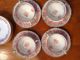 Haviland Limoges Drop Rose Set Of 4 Bouillon Cups/saucers Sch 55 Cups & Saucers photo 4