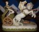 Huge Austrian Royal Dux Porcelain Chariot Statue (19 Th Century Piece) Figurines photo 10