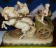Huge Austrian Royal Dux Porcelain Chariot Statue (19 Th Century Piece) Figurines photo 11