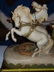 Huge Austrian Royal Dux Porcelain Chariot Statue (19 Th Century Piece) Figurines photo 1