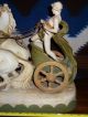 Huge Austrian Royal Dux Porcelain Chariot Statue (19 Th Century Piece) Figurines photo 2