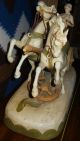 Huge Austrian Royal Dux Porcelain Chariot Statue (19 Th Century Piece) Figurines photo 3