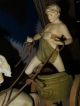 Huge Austrian Royal Dux Porcelain Chariot Statue (19 Th Century Piece) Figurines photo 5