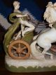 Huge Austrian Royal Dux Porcelain Chariot Statue (19 Th Century Piece) Figurines photo 7