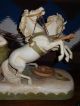 Huge Austrian Royal Dux Porcelain Chariot Statue (19 Th Century Piece) Figurines photo 8