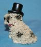 Vintage Spaghetti Pottery Darling Shih Tzu Or Lhasa Apso Terrier Dog Figurine Figurines photo 1