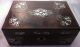 Antique Rosewood Inlaid Mother Pearl Victorian Lap Desk Wooden Wood Work Box Boxes photo 1