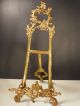 Large Ornate Vintage Brass Table Easel For Books,  Paintings,  Plates Metalware photo 1
