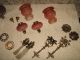 Rare Antique Baccarat Tiente Rose Etched Sconce Oil Lamps Miniature Pair Lamps photo 9