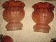 Rare Antique Baccarat Tiente Rose Etched Sconce Oil Lamps Miniature Pair Lamps photo 7