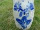 Antique Stoneware Blue Decorated 5 Gallon Cortland Churn Ny Crocks photo 10