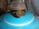 Antique Oil Lamp With Thistle Hand Painted Decoration With Chimney Lamps photo 4