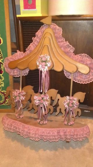 Wooden Carousel Wall Hanging photo