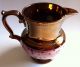 Antique Pink And Copper Lusterware Pitcher Staffordshire England Pottery C.  1800s Pitchers photo 8