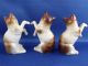 Three Vtg Porcelain Cat Figurines Made In Germany Figurines photo 3