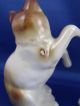 Three Vtg Porcelain Cat Figurines Made In Germany Figurines photo 4