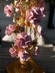 Antique Vtg Italian Capodiminte Rose Table Lamp Gilt Hollywood Regency Lamps photo 3