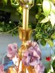Antique Vtg Italian Capodiminte Rose Table Lamp Gilt Hollywood Regency Lamps photo 4